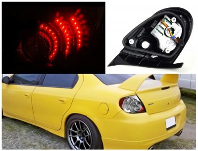 NEW PAIR OF TAIL LIGHTS FITS DODGE NEON 2003 2004 2005 CH2801151 CH2800151 5288527AM 5288526AM 