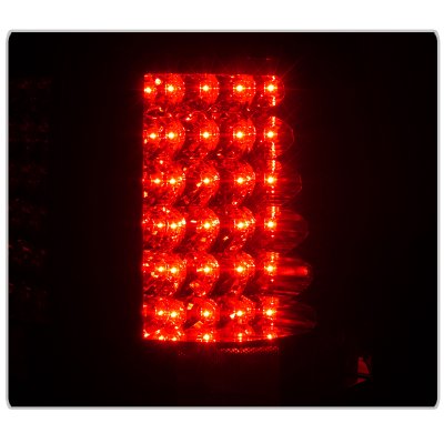 Chevy Suburban 2007-2014 Black LED Tail Lights