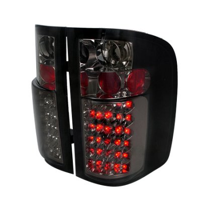 Chevy Silverado 2007-2013 Smoked LED Tail lights