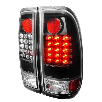 Ford F150 1997-2003 Black LED Tail Lights