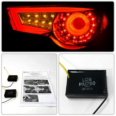 2013 Scion FRS LED Tail Lights Smoked