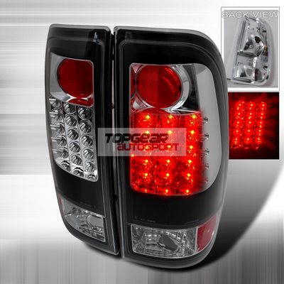 Ford F150 1997-2003 Black LED Tail Lights