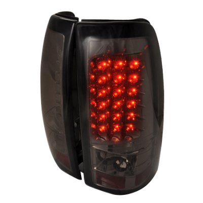 Smoke LED Tail Lights For 1999-2002 Chevy Silverado & GMC Sierra - Pair (Left & Right) - DTMOTO