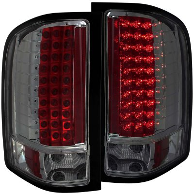 Chevy Silverado 2007-2013 LED Tail Lights Smoked