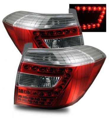Toyota Highlander 2008-2010 LED Tail Lights Red and Clear