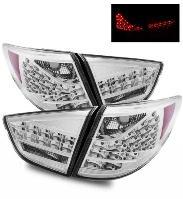 Hyundai Tucson 2010-2012 LED Tail Lights Clear