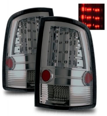 Dodge Ram 3500 2010-2018 Smoked LED Tail Lights A1