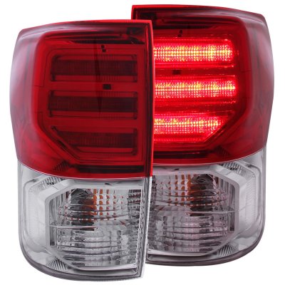 Toyota Tundra 2007-2013 LED Tail Lights Red and Clear