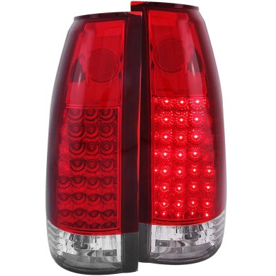 Chevy 1500 Pickup 1988-1998 LED Tail Lights Red and Clear