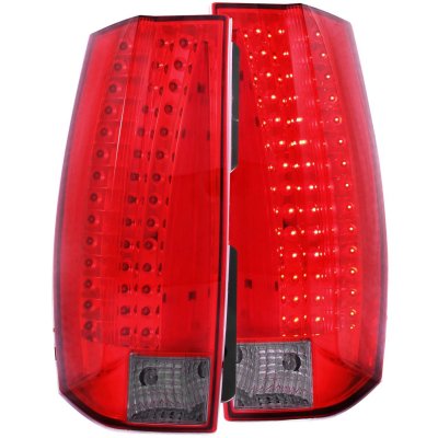 GMC Yukon 2007-2014 Red and Smoked LED Tail Lights