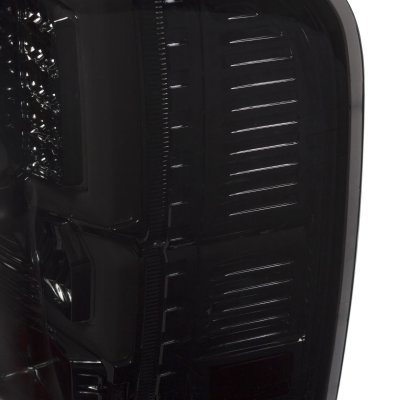 Chevy Silverado 2500HD 2007-2014 Custom LED Tail Lights Smoked