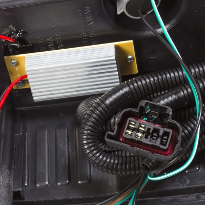 Chevy Silverado 3500HD 2007-2014 Custom LED Tail Lights Chrome Red