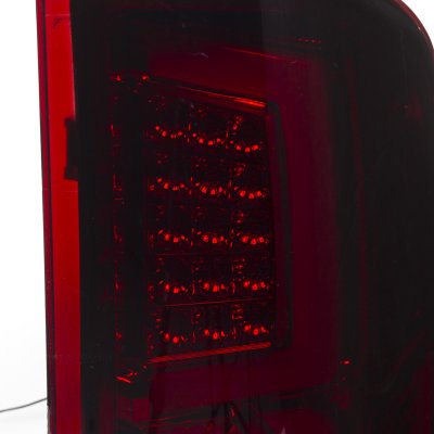 Chevy Silverado 3500HD 2007-2014 Custom LED Tail Lights Red Smoked