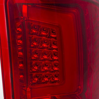 Chevy Silverado 2007-2013 Custom LED Tail Lights Red
