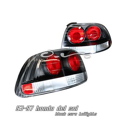 Honda Del Sol 1993-1997 Black Altezza Tail Lights