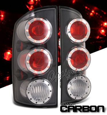 Dodge Ram 2002-2005 Carbon Fiber LED Cap Altezza Tail Lights