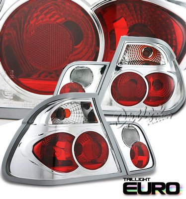 BMW E46 Sedan 3 Series 1999-2001 Clear Altezza Tail Lights