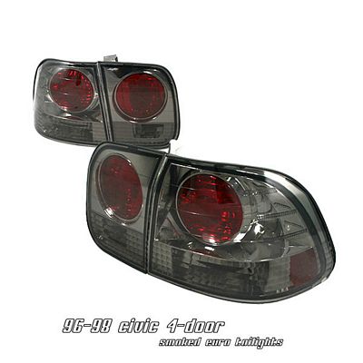 Honda Civic Sedan 1996-1998 Smoked Altezza Tail Lights