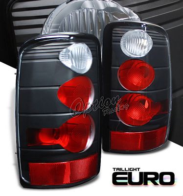 GMC Yukon Denali 2001-2006 Black Altezza Tail Lights