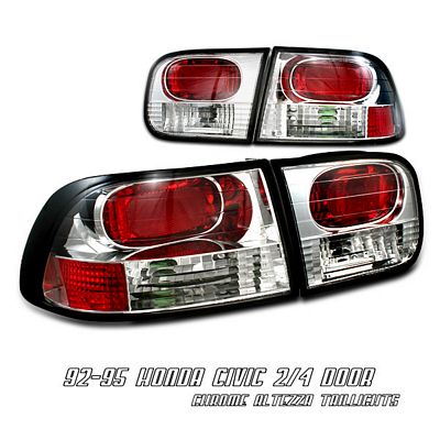 Honda Civic 1992-1995 Clear Altezza Tail Lights