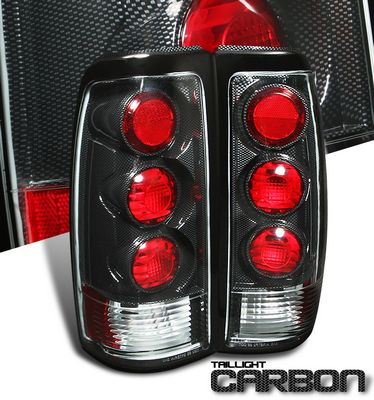 Chevy Silverado 1999-2002 Carbon Fiber Altezza Tail Lights