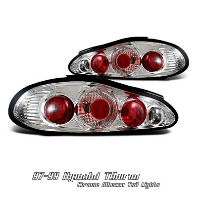 Hyundai Tiburon 1997-1999 Clear Altezza Tail Lights