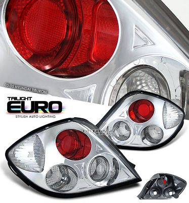 Hyundai Tiburon 2003-2006 Chrome Altezza Tail Lights