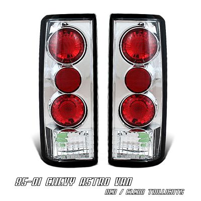 Chevy Astro 1985-2005 Clear Altezza Tail Lights