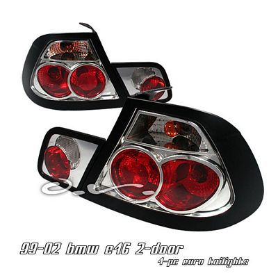 BMW E46 Coupe 3 Series 1999-2002 Clear Altezza Tail Lights