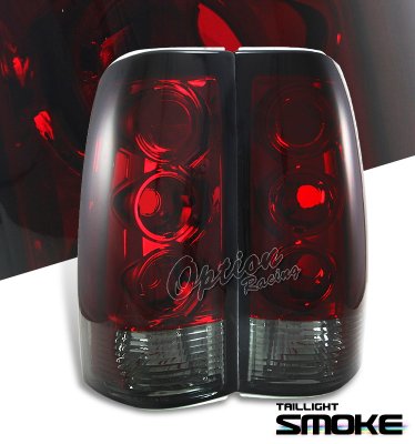 GMC Sierra 1999-2002 Red and Smoked Altezza Tail Lights