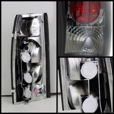 Chevy 1500 Pickup 1988-1998 Smoked Altezza Tail Lights