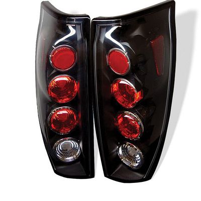 Chevy Avalanche 2002-2005 Black Altezza Tail Lights