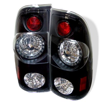 Ford F250 Super Duty 1999-2004 Black LED Tail Lights
