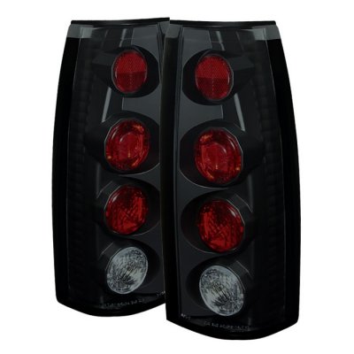 Chevy 1500 Pickup 1988-1998 Black Smoked Altezza Tail Lights