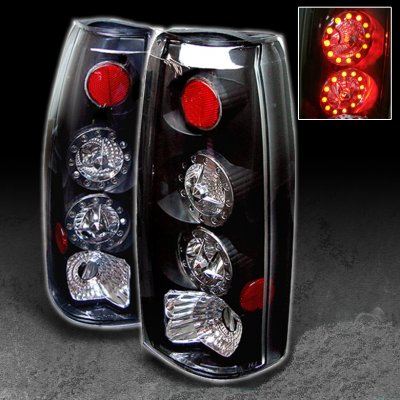 Chevy Blazer Full Size 1992-1994 Black LED Tail Lights
