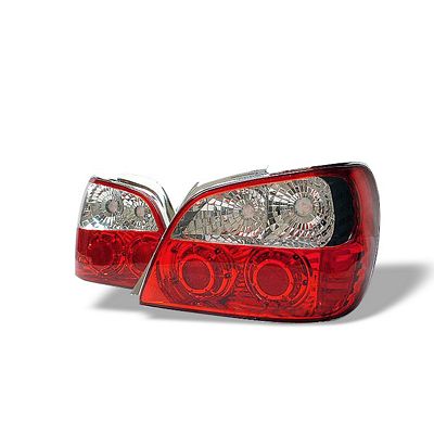 Subaru Impreza 2002-2003 Red and Clear Altezza Tail Lights