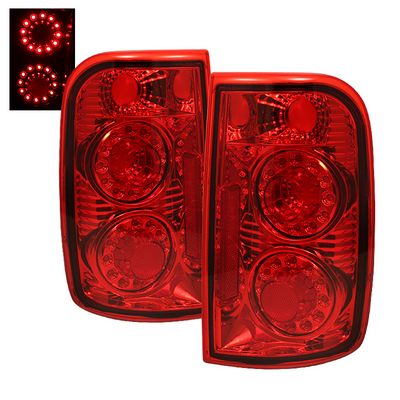 Chevy Blazer 1995-2005 Red LED Ring Tail Lights