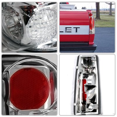 Chevy 1500 Pickup 1988-1998 Clear Altezza Tail Lights