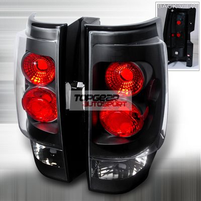 Chevy Avalanche 2007-2009 Black Altezza Tail Lights