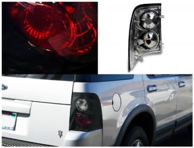 Ford Explorer 2002-2005 Black Smoked Altezza Tail Lights