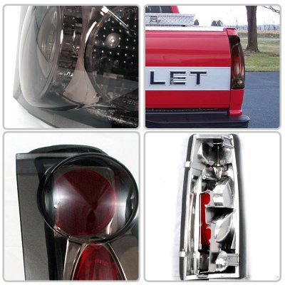 Chevy 1500 Pickup 1988-1998 Smoked Altezza Tail Lights