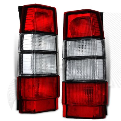 Volvo 760 Wagon 1983-1990 Red and Clear Euro Tail Lights