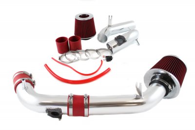 Mazda 6 2003-2008 Polished Cold Air Intake with Red Air Filter