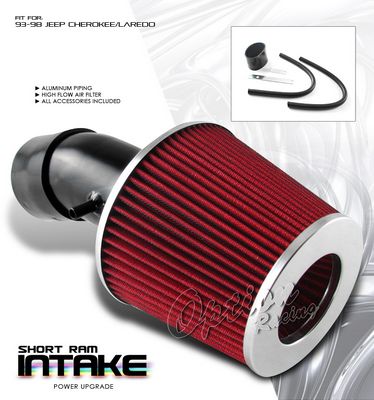 Jeep Cherokee 1993-1998 Black Short Ram Intake System