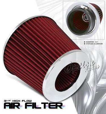 Universal Red High Flow Replacement Air Filter