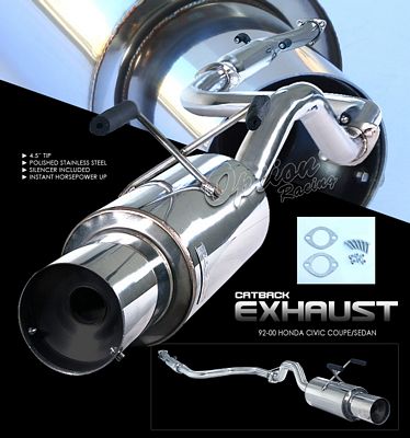 Honda Civic 1992-2000 Cat Back Exhaust System