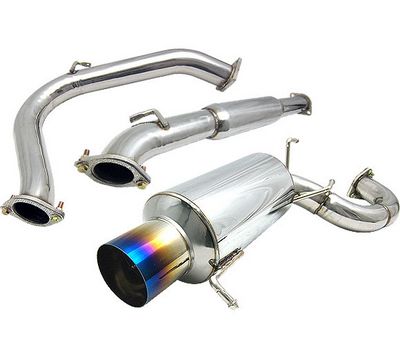 Mitsubishi Eclipse 2006-2008 Cat Back Exhaust System with Titanium Tip