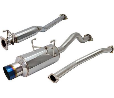 Honda Civic 2001-2005 Cat Back Exhaust System with Titanium Tip