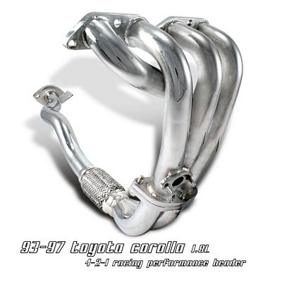 Toyota Corolla DX 1993-1997 4-2-1 Stainless Steel Racing Headers