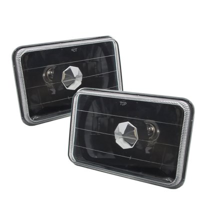 Chrysler Cordoba 1978-1979 4 Inch Black Sealed Beam Headlight Conversion